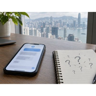 手機同寫滿問號嘅筆記簿，代表私家偵探常見問題